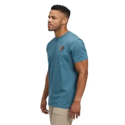 Black Diamond Men's Faded SS Tee Creek Blue