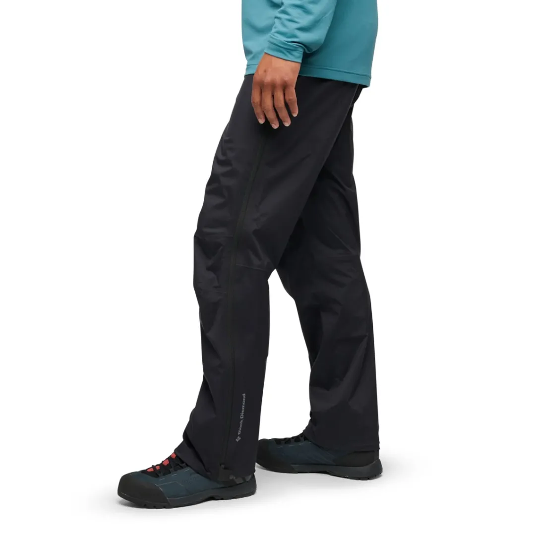 Black Diamond Men's Fineline Stretch Full Zip Pants Long Black