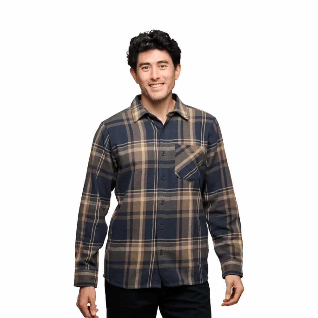 Black Diamond Men's Project Flannel Shirt Charcoal-Walnut Plaid