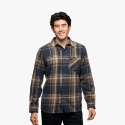 Black Diamond Men's Project Flannel Shirt Charcoal-Walnut Plaid