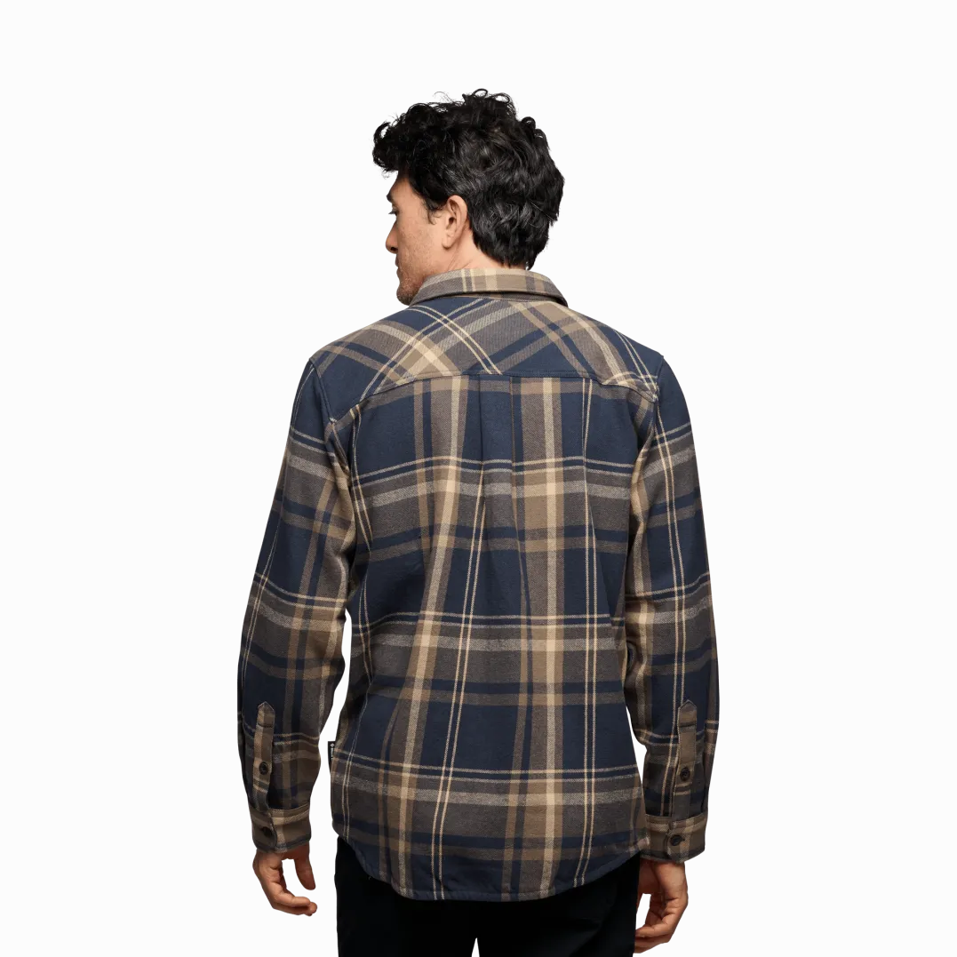 Black Diamond Men's Project Flannel Shirt Charcoal-Walnut Plaid