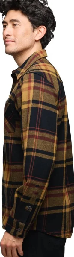 Black Diamond Men's Project Flannel Shirt Black-Flax Plaid
