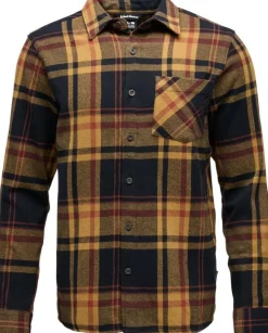 Black Diamond Men's Project Flannel Shirt Black-Flax Plaid