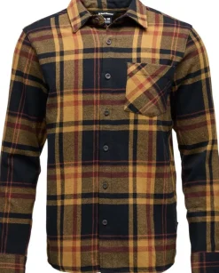 Black Diamond Men's Project Flannel Shirt Black-Flax Plaid