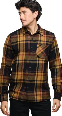 Black Diamond Men's Project Flannel Shirt Black-Flax Plaid