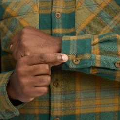Black Diamond Men's Project Heavy Flannel Deep Woods-laurel Green Plaid