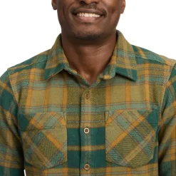 Black Diamond Men's Project Heavy Flannel Deep Woods-laurel Green Plaid