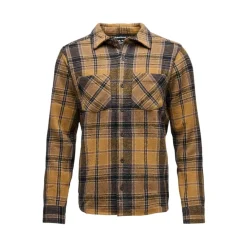 Black Diamond Men's Project Heavy Flannel Flax-Black Plaid