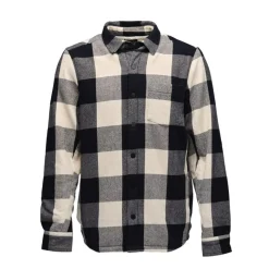 Black Diamond Men's Project Lined Flannel Black-Off White Plaid