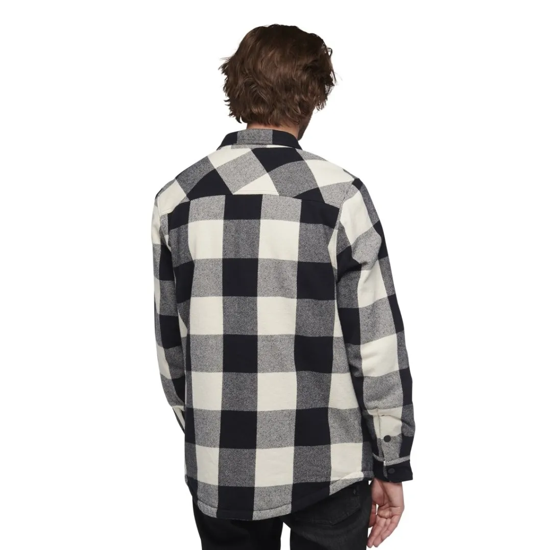 Black Diamond Men's Project Lined Flannel Black-Off White Plaid