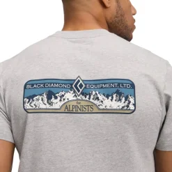 Black Diamond M Heritage Alpinist Ss Tee Nickel Heather