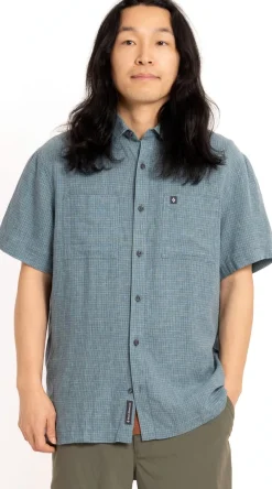 Black Diamond M Scenic Route SS Shirt Midnight Blue-glacier
