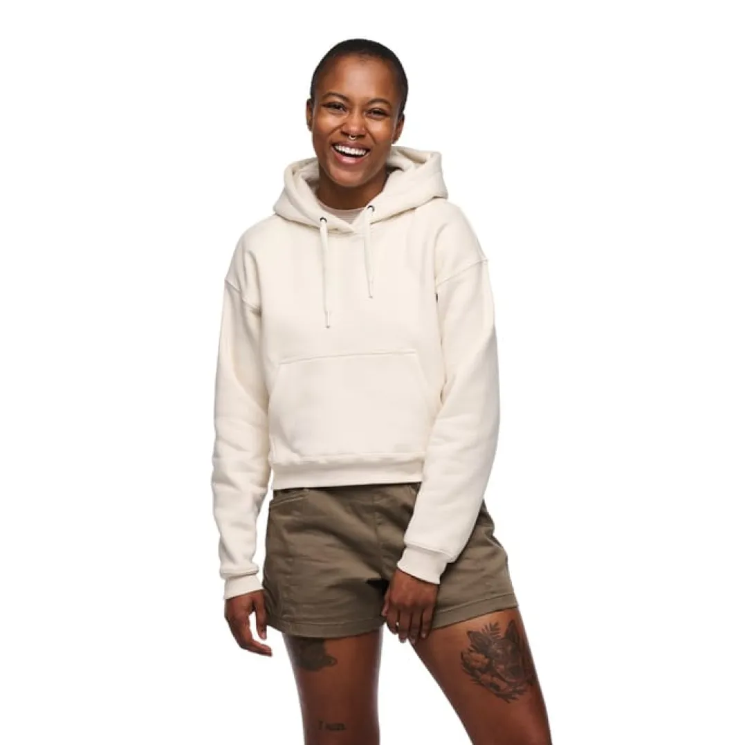 Black Diamond W Crop Po Hoody Off White