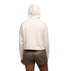 Black Diamond W Crop Po Hoody Off White