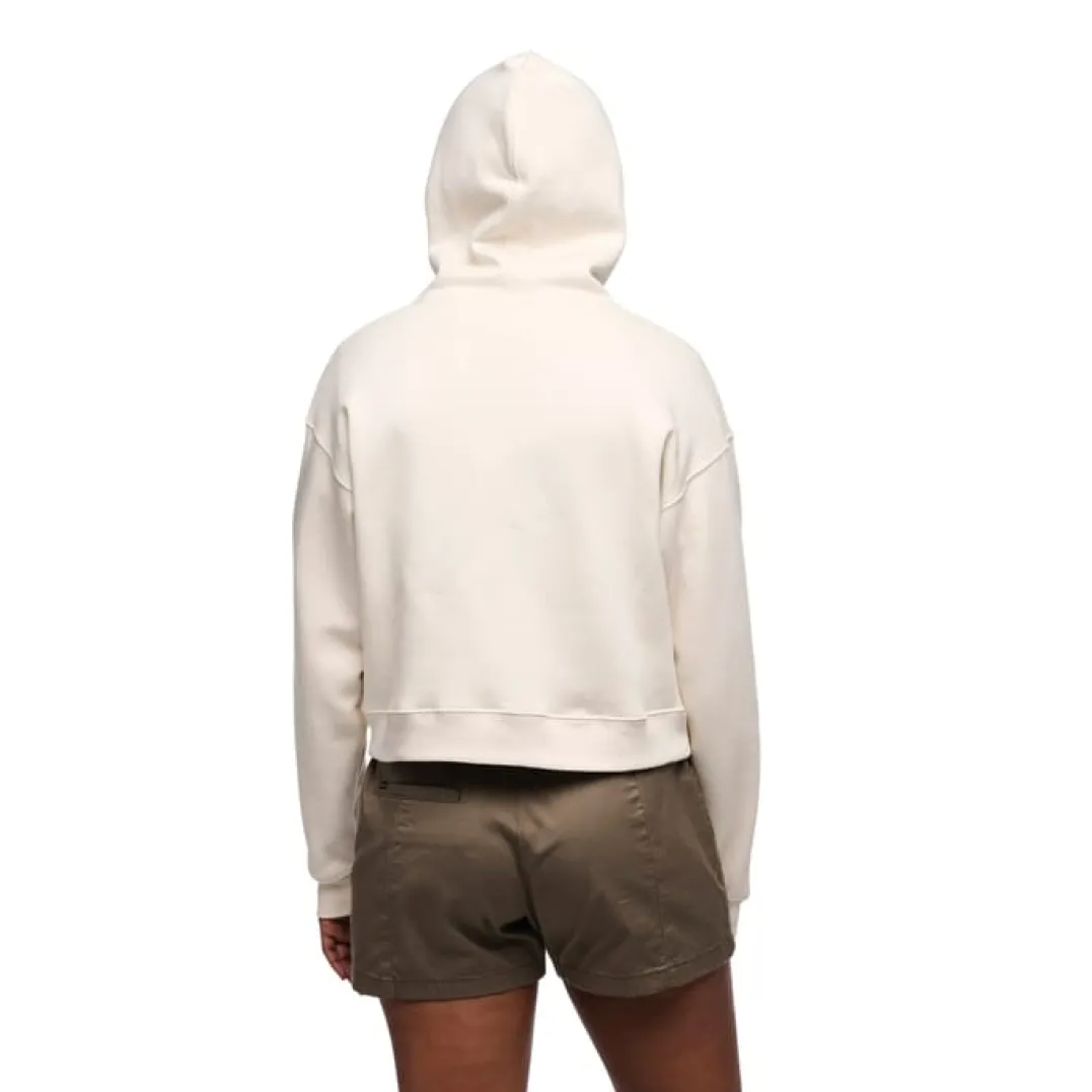 Black Diamond W Crop Po Hoody Off White