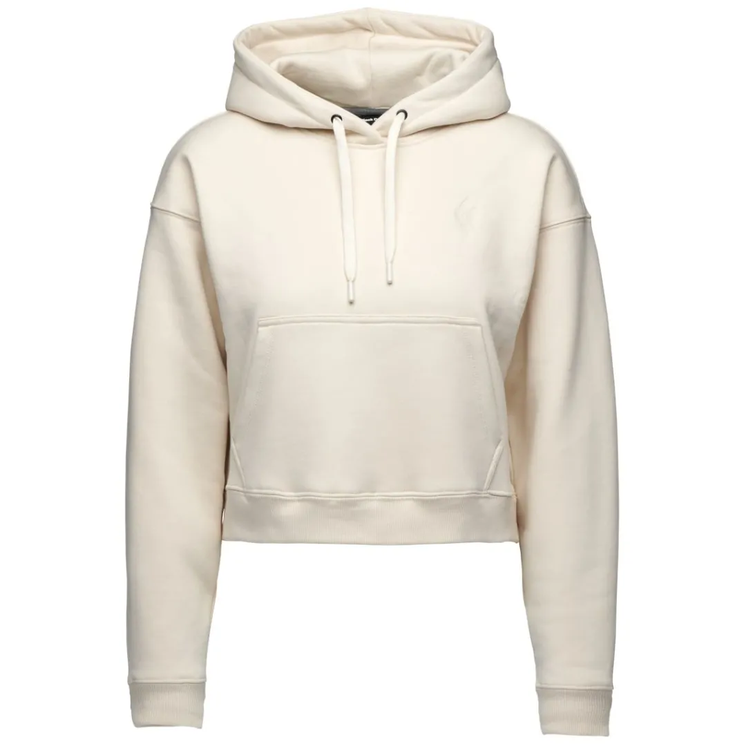 Black Diamond W Crop Po Hoody Off White