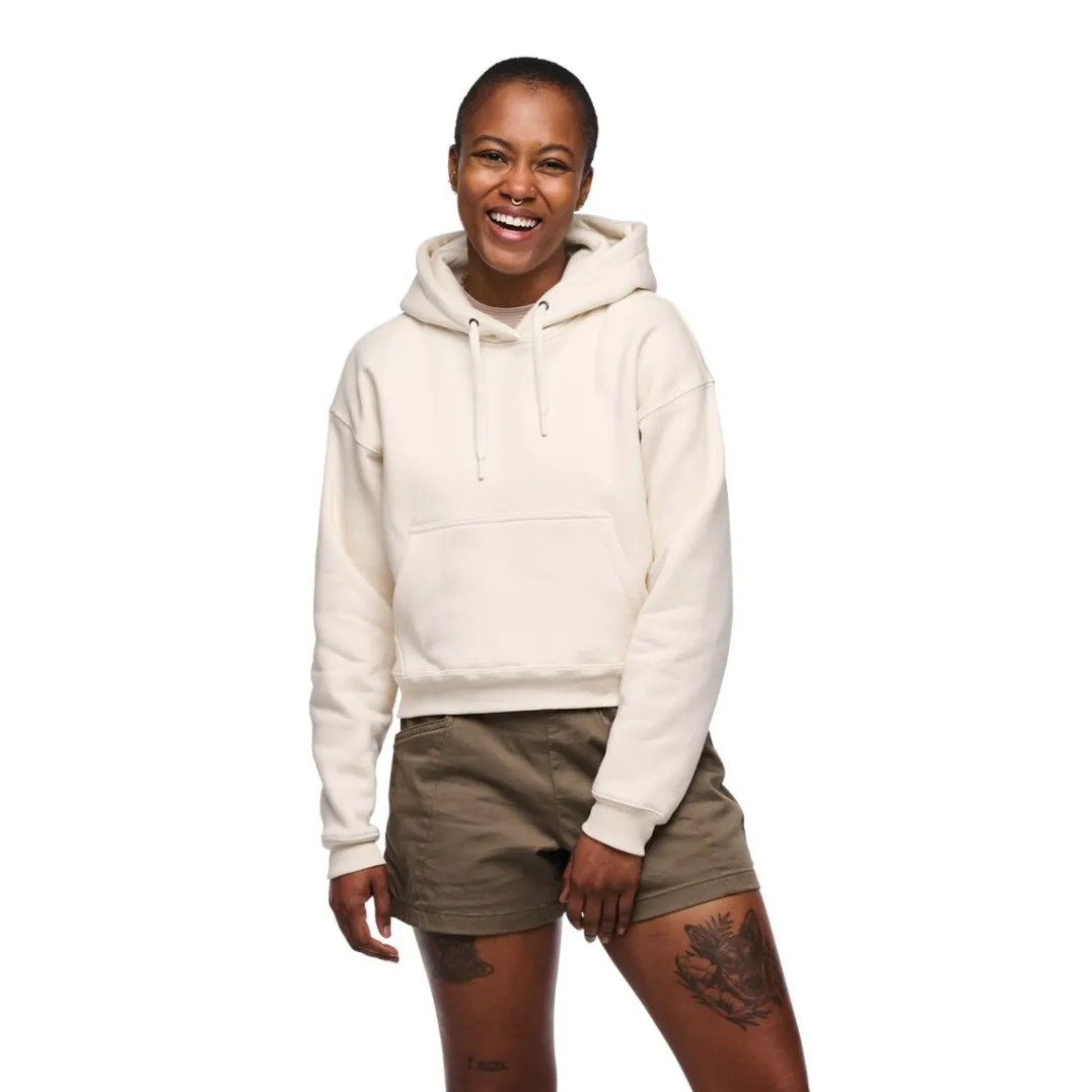 Black Diamond W Crop Po Hoody Off White