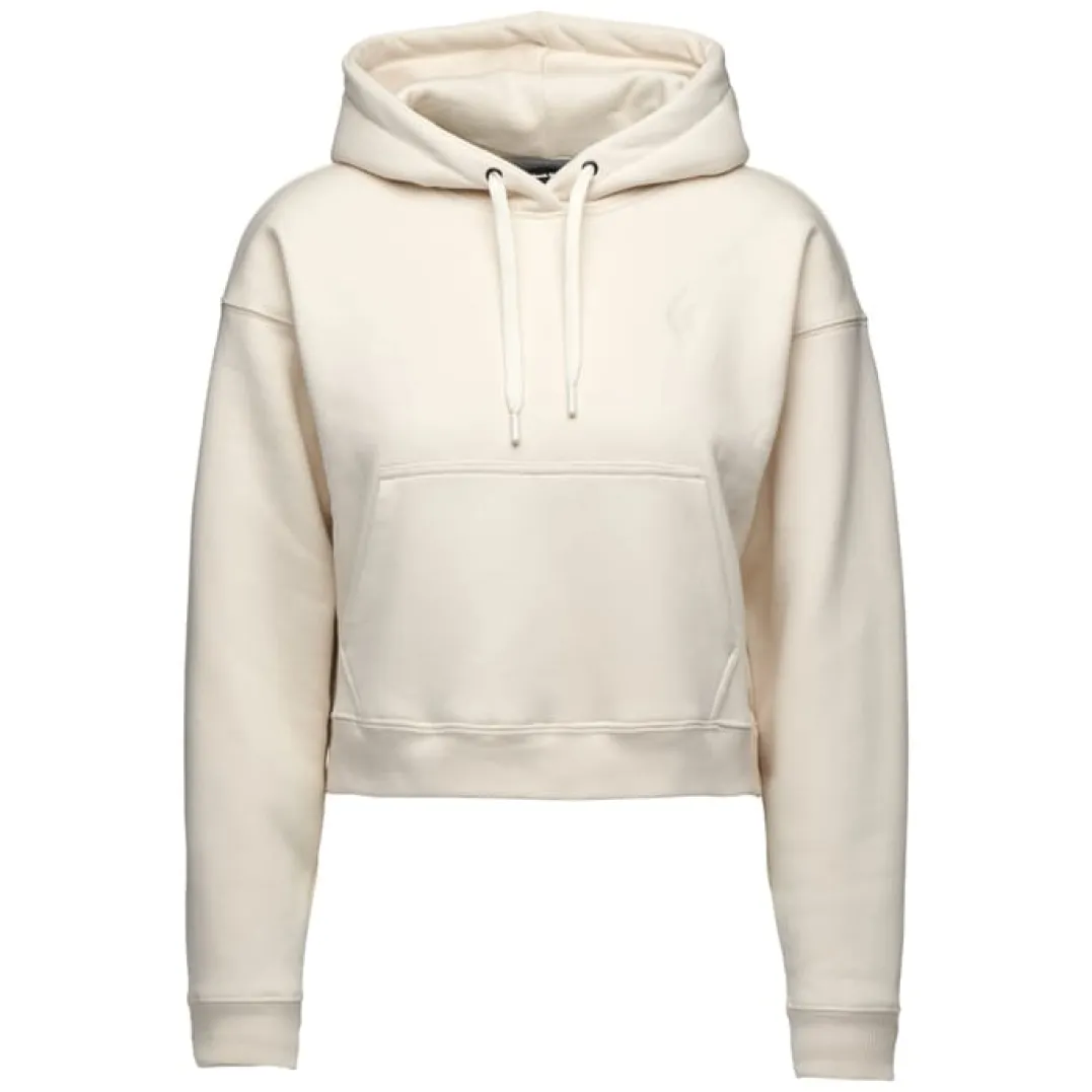Black Diamond W Crop Po Hoody Off White