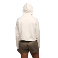 Black Diamond W Crop Po Hoody Off White