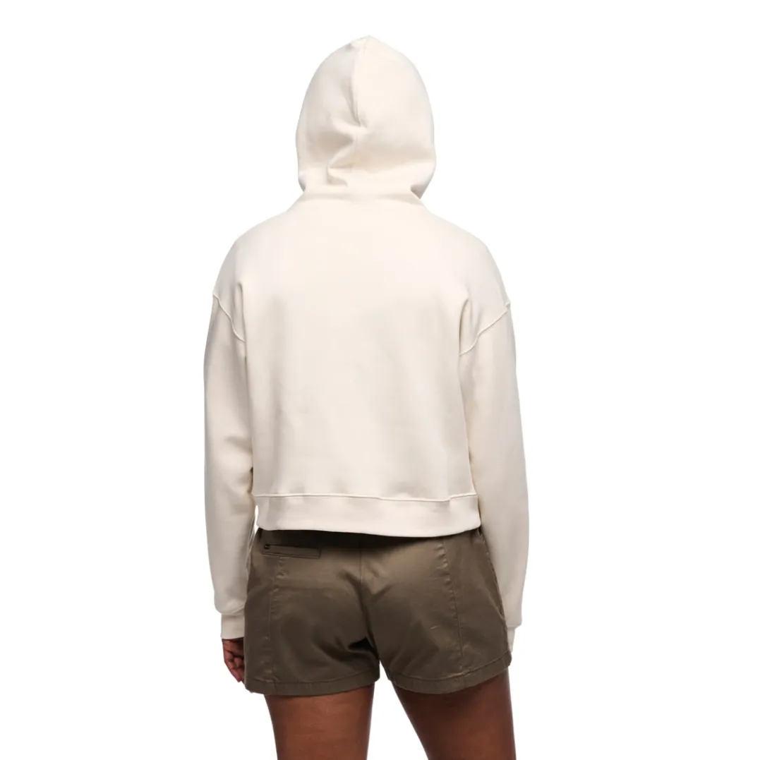 Black Diamond W Crop Po Hoody Off White