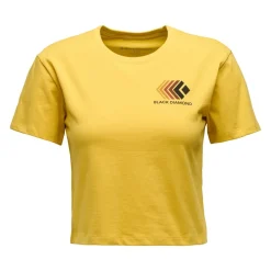Black Diamond Women's Faded Crop SS Tee Soft Ochre