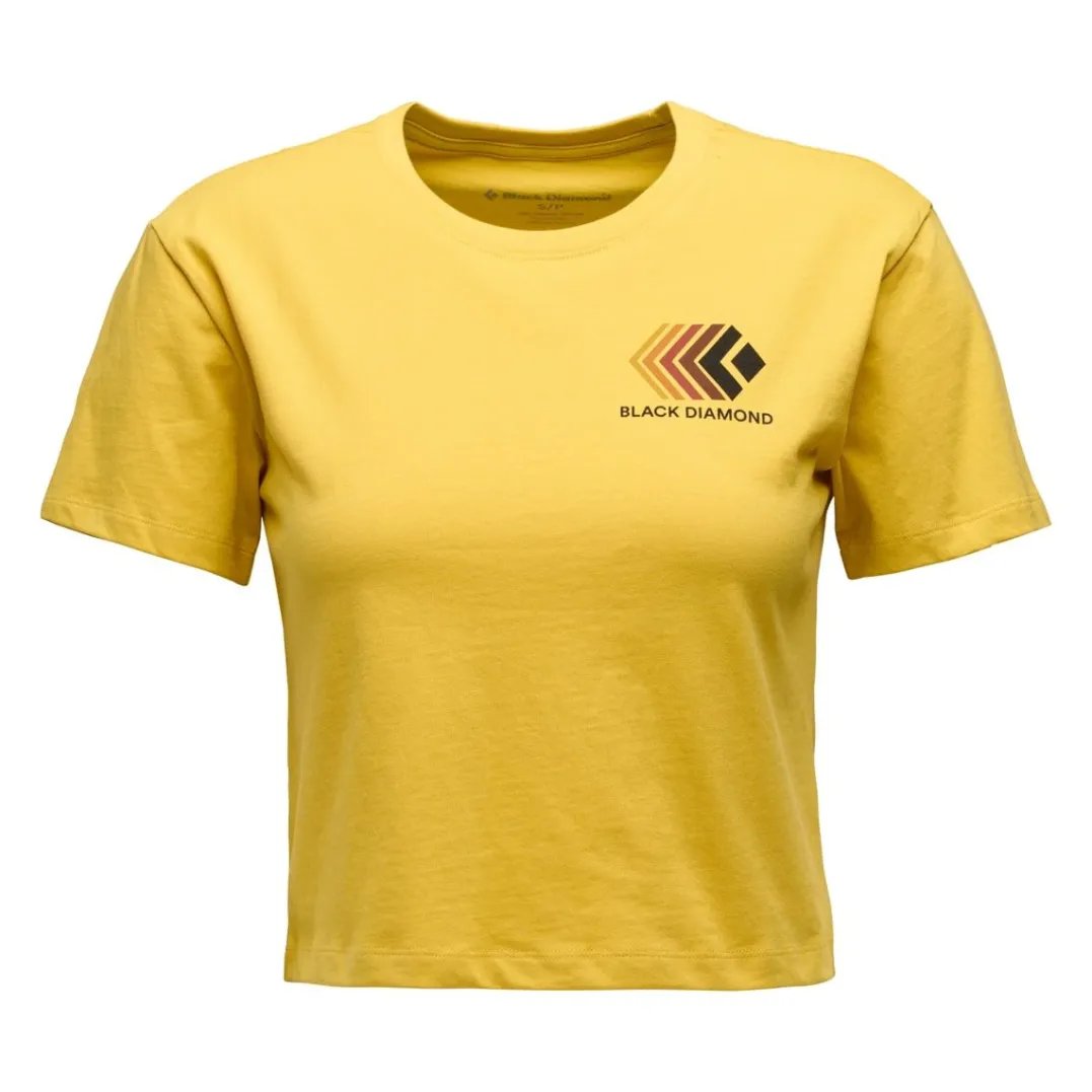 Black Diamond Women's Faded Crop SS Tee Soft Ochre