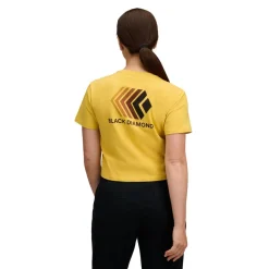 Black Diamond Women's Faded Crop SS Tee Soft Ochre
