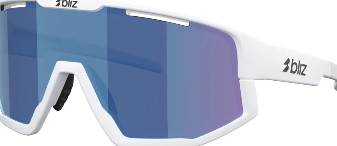 Bliz Fusion Matte White / Smoke W Blue Multi