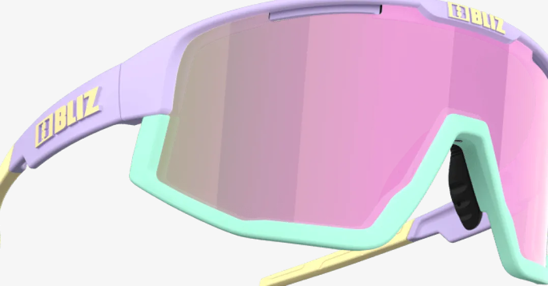 Bliz Fusion Matt Pastel Purple/Brown with Pink Multi