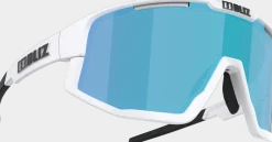 Bliz Fusion Small Matt White/Brown with Blue Multi
