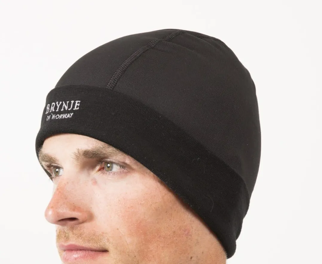 Brynje Arctic Hat with Wind-Cover Black