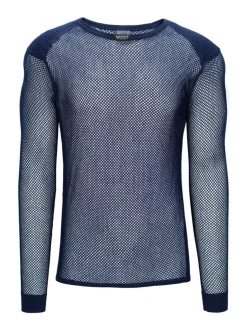 Brynje Unisex Super Thermo Shirt with Shoulder Inlay Navy