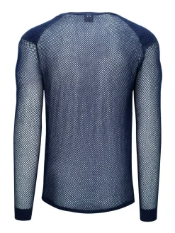 Brynje Unisex Super Thermo Shirt with Shoulder Inlay Navy