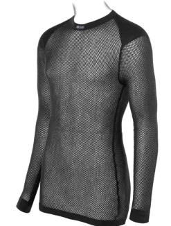 Brynje Unisex Wool Thermo Shirt with Inlay Black