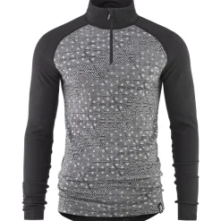 Bula Geo Merino Wool Halfzip Dgrey