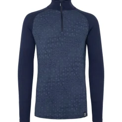 Bula Geo Merino Wool Halfzip Navy