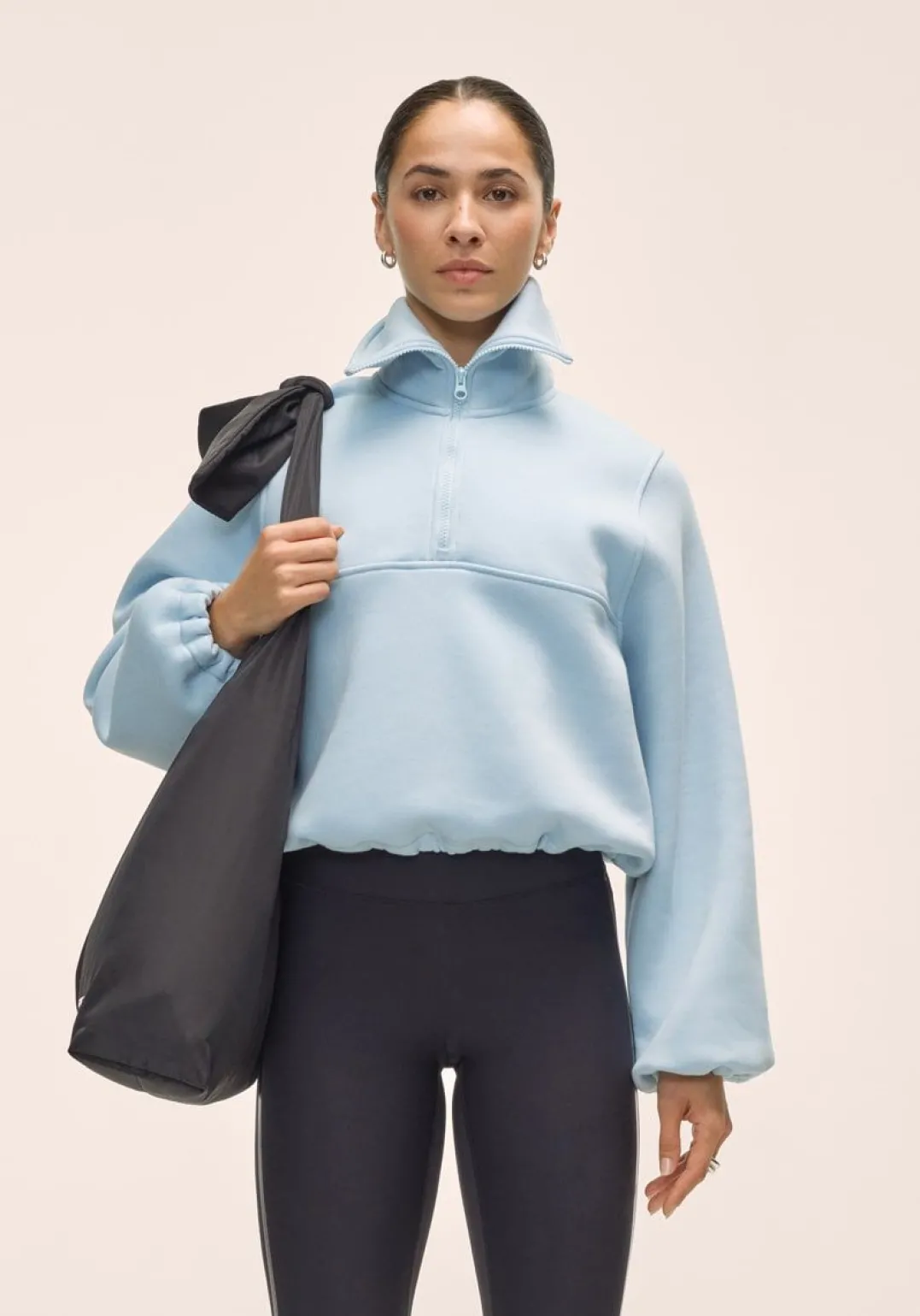 Casall Easy Half Zip Sweater Dream Blue