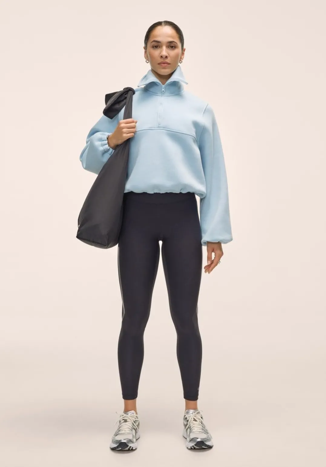 Casall Easy Half Zip Sweater Dream Blue