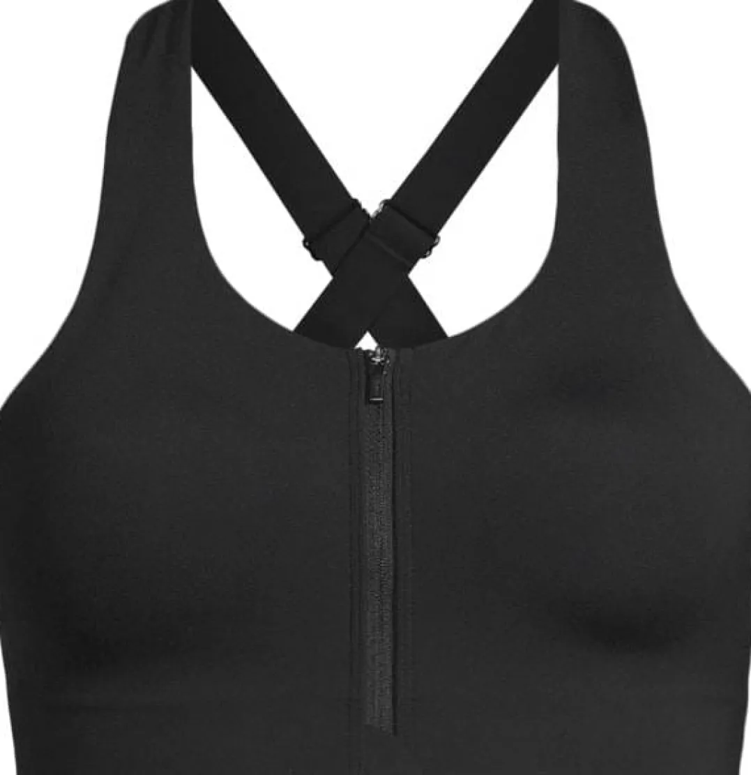 Casall Impact Zip Sports Bra Black