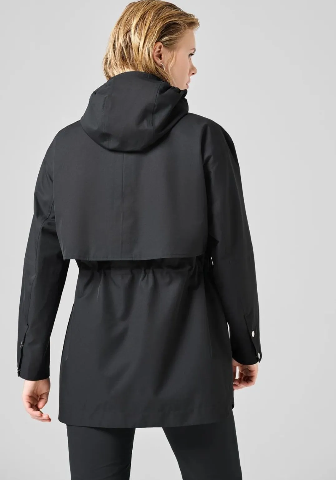 Casall Scandi Trench Rain Coat Black