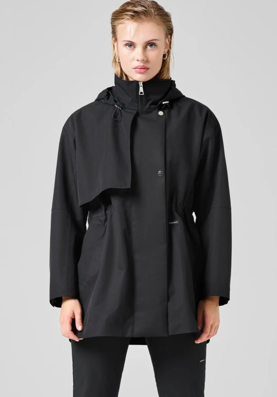 Casall Scandi Trench Rain Coat Black