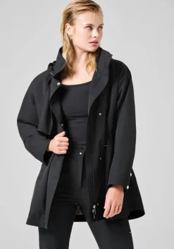 Casall Scandi Trench Rain Coat Black