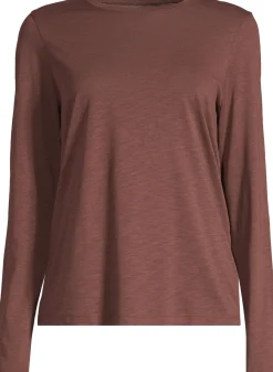 Casall Women's Soft Texture Long Sleeve Dark Brown