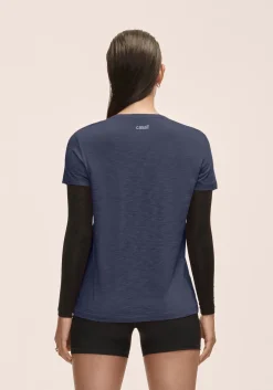 Casall Women's Soft Texture Tee Core Blue