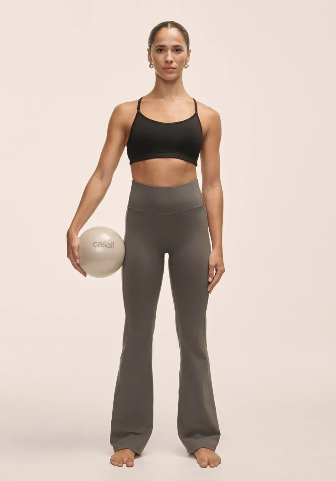 Casall Women's Soft Touch Flared Pants Dark Grey
