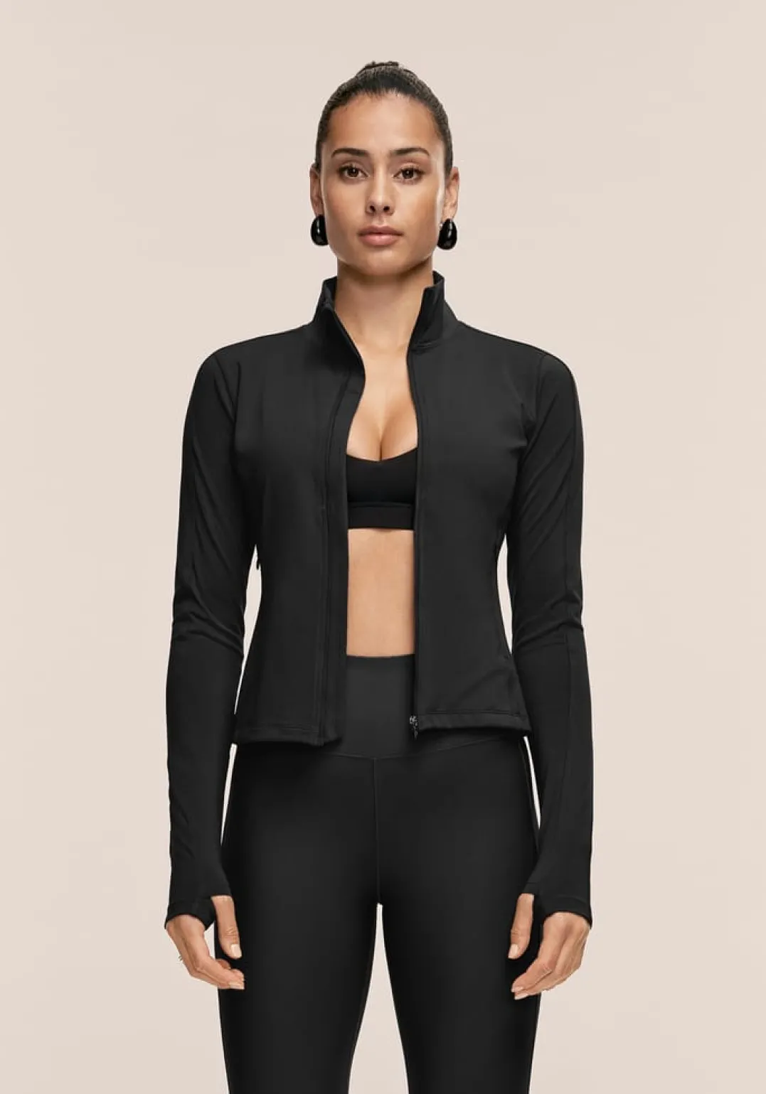 Casall Women's Soft Touch Zip Jacket Black