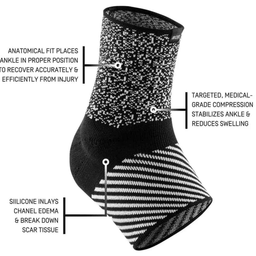 CEP Cep Max Support, Ankle Sleeve, Unx Black/white