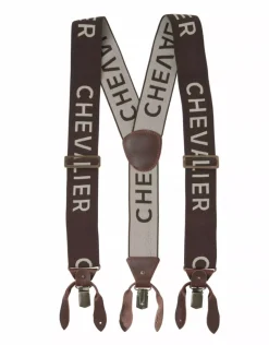 Chevalier Chevalier Logo Suspenders Brown