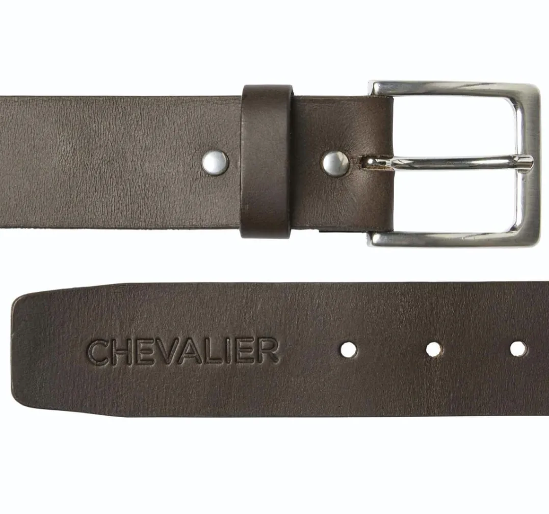 Chevalier Halton Leather Belt Leather Brown