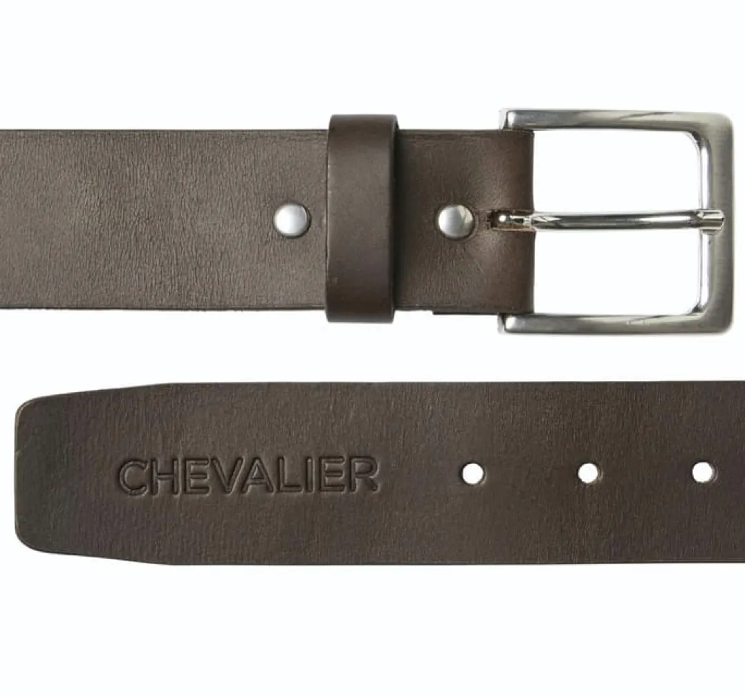 Chevalier Halton Leather Belt Leather Brown